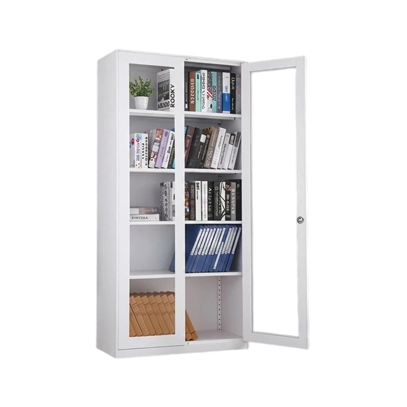 White File Cabinet With Glass Door factory